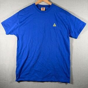 Vintage Nike ACG Blue T‎ Shirt Cotton Outdoors Streetwear Large